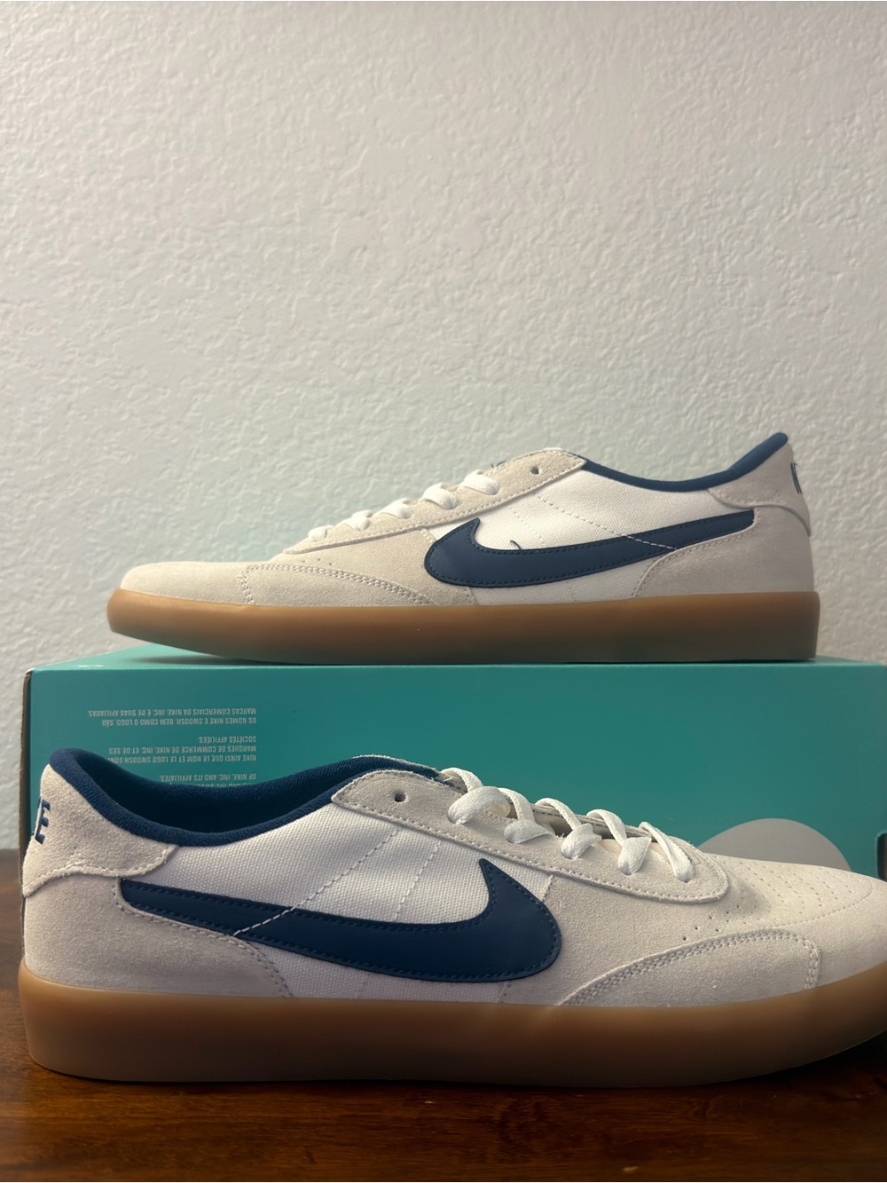 Nike SB Heritage Vulc 'Summit White Navy Gum' CD5010-102 Men's Size 13